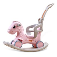 Balansoar 3 in 1 Nichiduta cu maner parental Pony Roz - 1