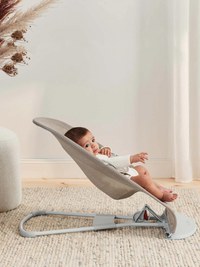 Balansoar Balance Soft Grey BeigeWhite Mesh Baby Bjorn - 1