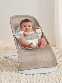 Balansoar Balance Soft Grey BeigeWhite Mesh Baby Bjorn - 3