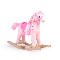 Balansoar calut Moni din plus pentru copii Pink Horse - 1