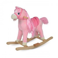 Balansoar calut Moni din plus pentru copii Pink Horse - 4