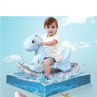 Balansoar calut pentru copii cu sunete Nichiduta Rocking Horse Albastru - 3