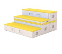 Bancuta modulara pentru gradinita Step Stool Yellow - 3