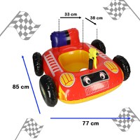 Barca gonflabila tip Masinuta cu pistol de apa 77x85 cm - 5