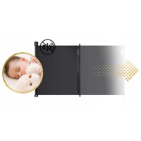 Bariera de protectie extensibila pentru scari si usi 50-140 cm Nukido 718400 negru - 6