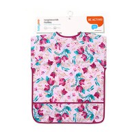 Baveta Baby Ono cu maneca lunga model floral - 1