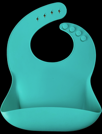 Baveta Basic Bib Minikoioi 100 premium silicone aqua green - 1