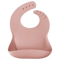 Baveta Basic Bib Minikoioi 100 premium silicone pinky pink - 4