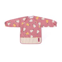 Baveta impermeabila PetiteMars cu maneci lungi 38x42 cm 24 luni+ Pink Pears - 4