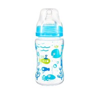 Biberon anti-colici Baby Ono cu tetina din silicon 240 ml 0 luni+ albastru - 1