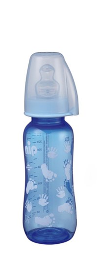 Biberon Trendy Boy PP 250 ml cu tetina silicon pt lapte nr 1 - 4