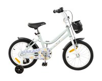 Bicicleta 16 inch cu roti ajutatoare si cosulet frontal Makani Pali Blue - 2