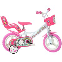 Bicicleta copii Dino Bikes 12 inch Hello Kitty - 2