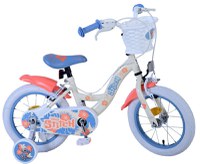 Bicicleta EL Disney Stitch 14 inch, roti din cauciuc gonflabile, roti ajutatoare, scaun si ghidon ajustabile - 8