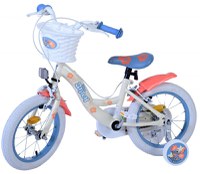 Bicicleta EL Disney Stitch 14 inch, roti din cauciuc gonflabile, roti ajutatoare, scaun si ghidon ajustabile - 3