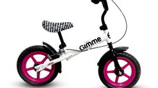 Bicicleta fara pedale 11 inch cu frana Nemo Pink