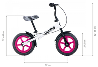 Bicicleta fara pedale 11 inch cu frana Nemo Pink - 2