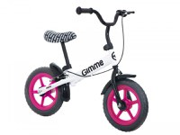 Bicicleta fara pedale 11 inch cu frana Nemo Pink - 5