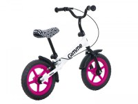 Bicicleta fara pedale 11 inch cu frana Nemo Pink - 8