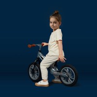 Bicicleta fara pedale Balance bike Qplay Racer Gri - 4