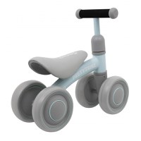 Bicicleta fara pedale cu 4 roti din plastic SporTrike albastru - 8