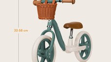 Bicicleta fara pedale Lionelo Alex Plus cu roti din spuma Eva 12 inch Green Forest