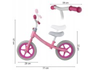 Bicicleta fara pedale MalPlay cu roti EVA 12 inch Pink - 1