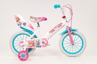 Bicicleta fetite cu roti ajutatoare si cosulet Paw Patrol Girl 14 inch - 1