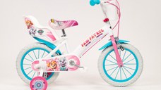 Bicicleta fetite cu roti ajutatoare si cosulet Paw Patrol Girl 14 inch