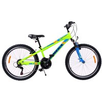 Bicicleta mountainbike copii Omega Gerald 24 inch 18 viteze verde - 1