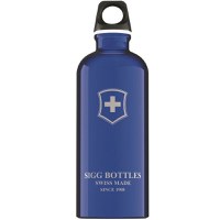 Bidon din aluminiu Sigg swiss emblem dark blue 0.6l - 1