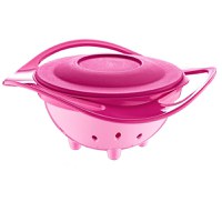 Bol multifunctional cu capac si rotire 360 grade Amazing Bowl Pink - 5