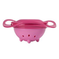 Bol multifunctional cu capac si rotire 360 grade Amazing Bowl Pink - 2