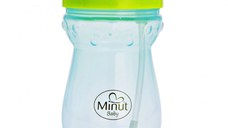 Cana anticurgere Minut Baby cu pai mobil 360 ml blue