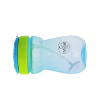 Cana anticurgere Minut Baby cu pai mobil 360 ml blue - 3