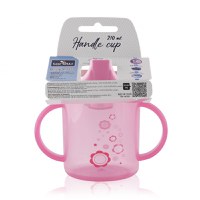 Cana cu manere si cioc 12 luni+ 210 ml Pink - 1