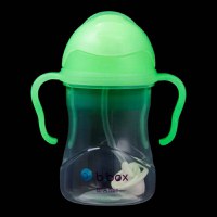 Cana cu pai b.box 240 ml +6 luni glow in the dark - 2