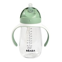 Cana cu pai din tritan Beaba 300 ml Sage Green - 5