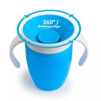 Cana Miracle 360 Munchkin cu manere 207ml 6L+ blue - 2