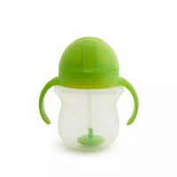 Cana Munchkin Any Angle Click Lock cu pai flexibil si manere 6L+ 207ml green - 2