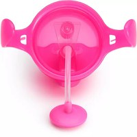 Cana Munchkin Any Angle Click Lock cu pai flexibil si manere 6L+ 207ml pink - 1