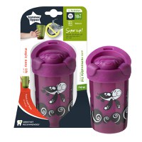 Cana Tommee Tippee No Knock Large cu capac 300 ml 18 luni + broscuta testoasa mov - 5