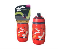 Cana Tommee Tippee Sportee izoterma cu protectie Bacshiels 266 ml Rosu - 1