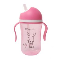 Canuta cu pai si manere 300 ml Cangaroo Pink - 2