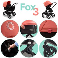 Carucior 2 in 1 Bugaboo Fox 3 Classic graphite dark navy - 5