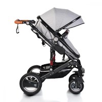 Carucior 2 in 1 cu suspensii Gala Leather Grey - 5