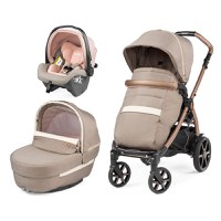 Carucior 3 in 1 Peg Perego Book SLK 0 - 22 kg Mon Amour bej roz - 8