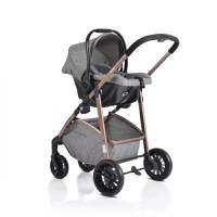 Carucior 3in1 transformabil Cangaroo Milan Grey - 6