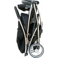 Carucior sport FreeON Lux, Pliabil automat, Usor 6.6 Kg, Tehnologie inovatoare One-Hand Folding, De la 6 luni pana la 22 kg, Din aluminiu, Benzi reflectorizante pe capotina, Grey - 3