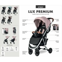 Carucior sport FreeON pliabil automat Lux Dirty PinkBlack - 5